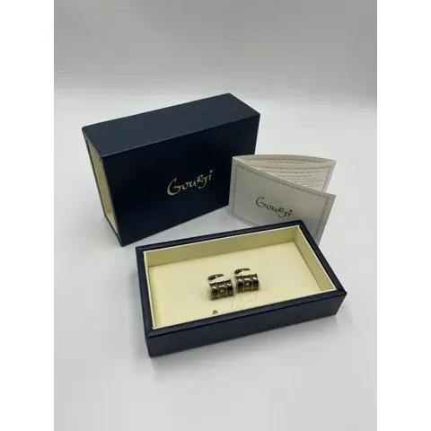 Запонки "Баррель" СЕРЕБРО / ЧЕРНЕНИЕ 12,45 Г