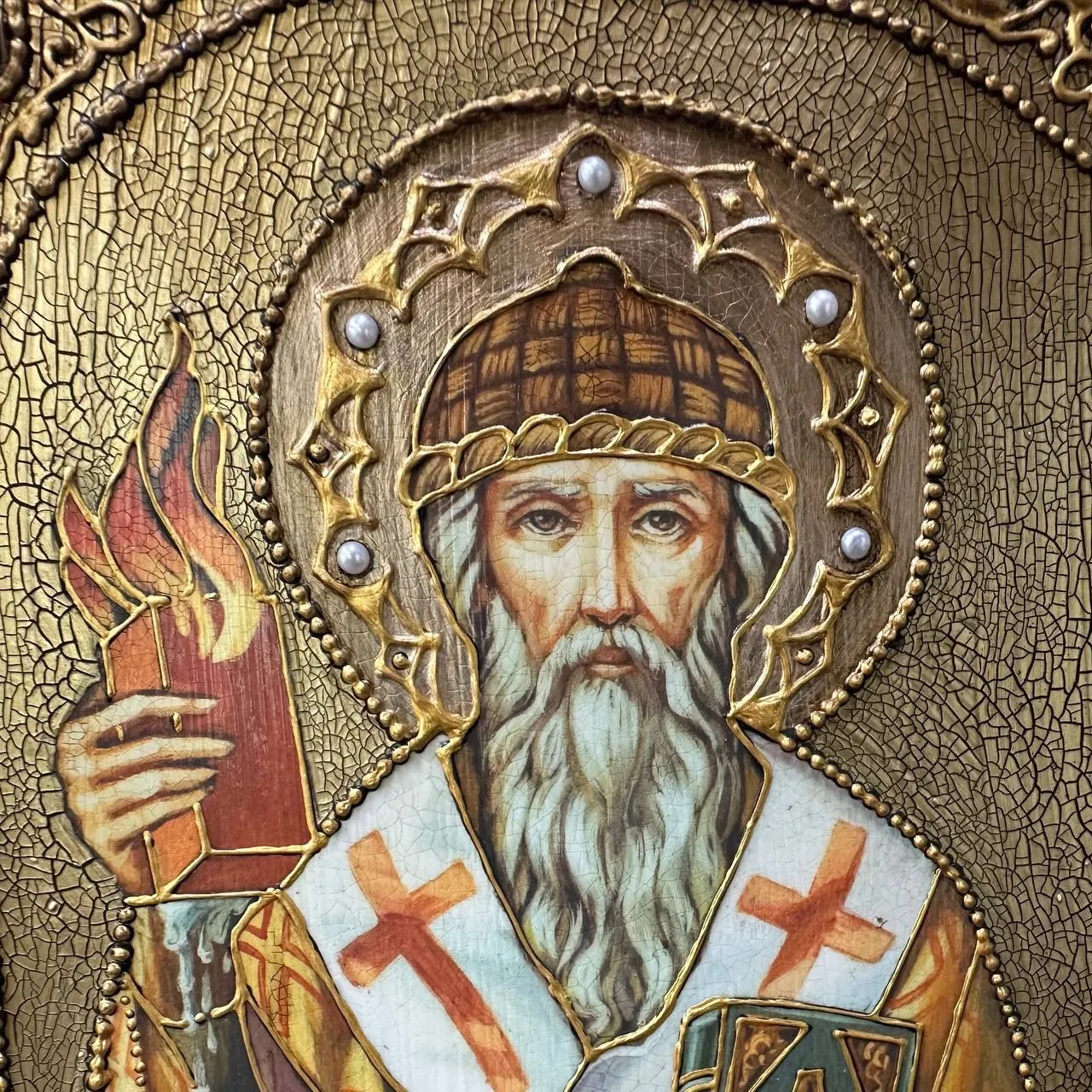 Икона Спиридон Тримифунтский