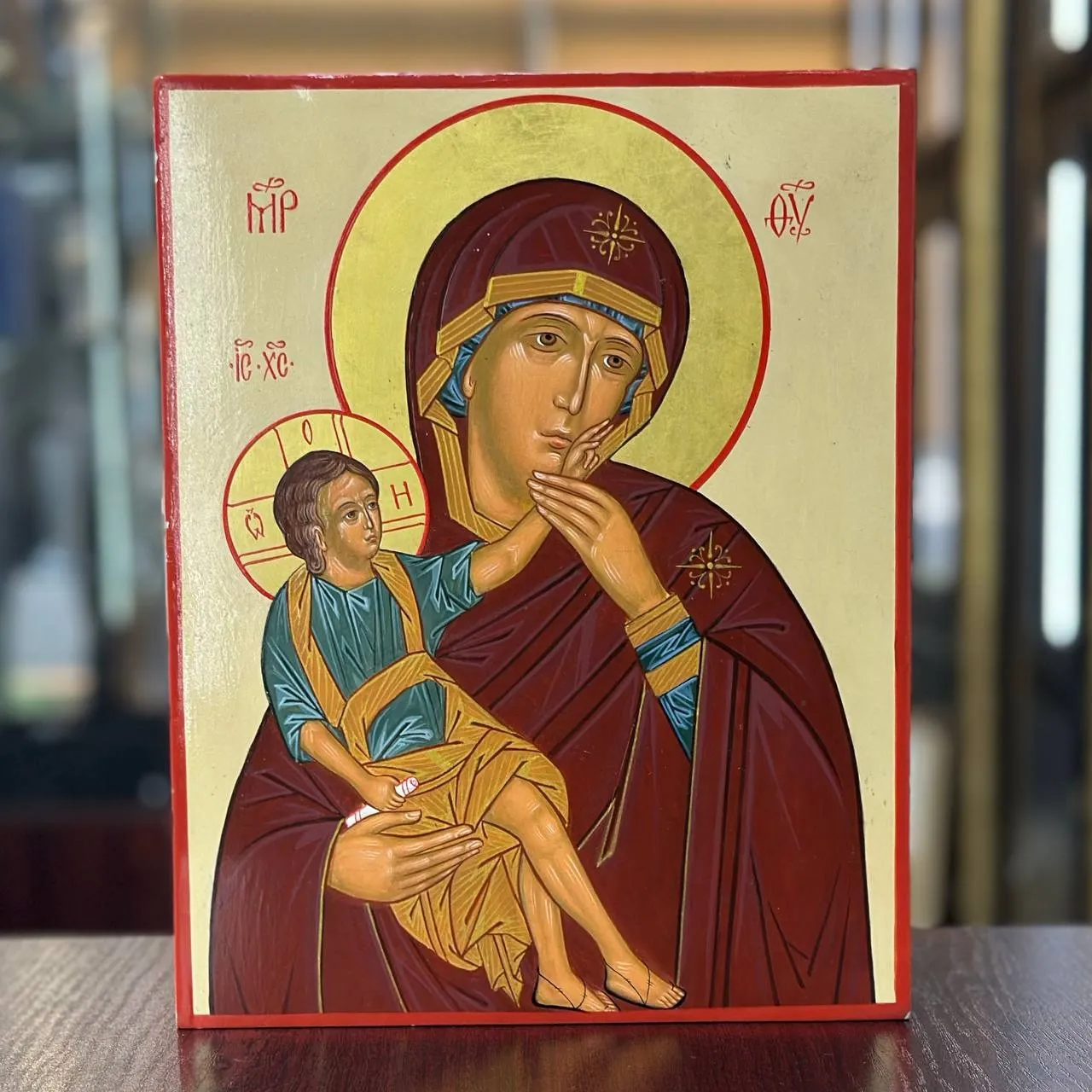 Икона рукописная Богородица «Утешение»